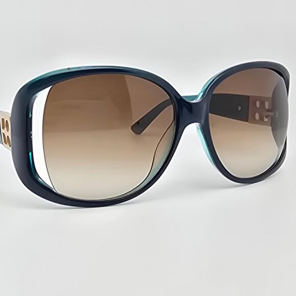 Kate Spade Skylar Deep Teal Frame Brown Gradient Lens Semi Rimless Sunglasses main image 9